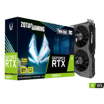 ZOTAC GAMING GeForce RTX 3060 Ti Twin Edge OC LHR 8GB 256-bit VR Ready Graphics Card